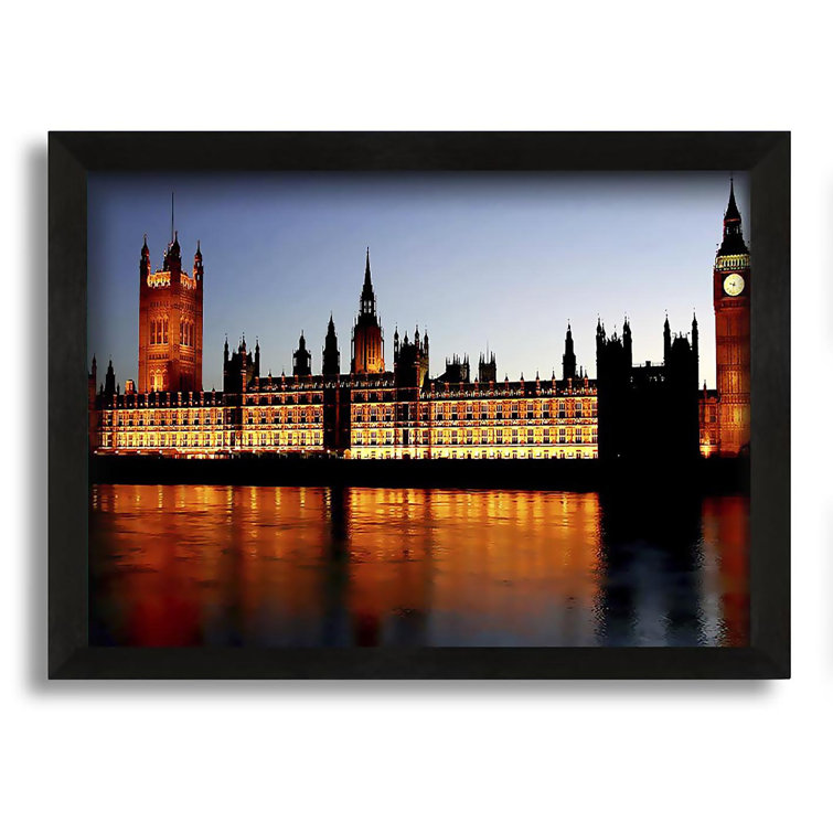 Ebern Designs London Houses Of Parliament Reflections Picture Frame